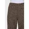 Herringbone flared trousers