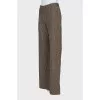 Herringbone flared trousers