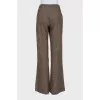 Herringbone flared trousers