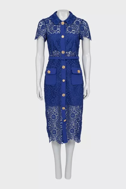 Lace dress with crystals