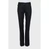 Pinstripe wool trousers