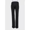 Pinstripe wool trousers