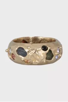 Ring with crystals