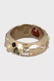 Ring with crystals