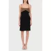 Dress with an insert on the chest