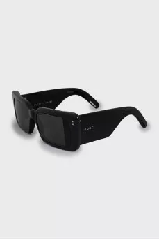Rectangular frame sunglasses