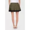 Woolen skirt in a fold with lace
