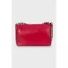 Leather bag with chains