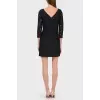 Lace black dress with a zipper