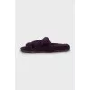 Chypre Faux Fur Slides