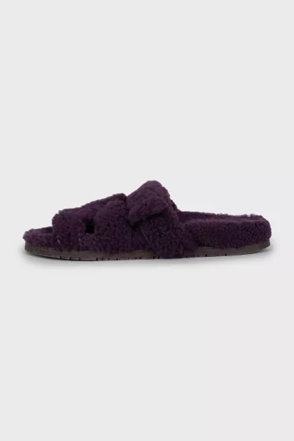 Chypre Faux Fur Slides