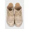 Canvas Clogs with Heels