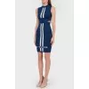 Sleeveless dress with cuts at the waist