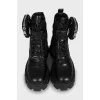 Monolith leather boots
