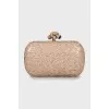Knot leather clutch