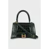 Hourglass leather bag