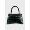 Hourglass leather bag