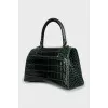 Hourglass leather bag