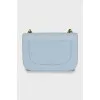 Blue leather bag