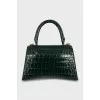 Hourglass leather bag