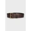 Belt made of textile and leather