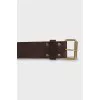Belt made of textile and leather
