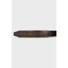 Belt made of textile and leather