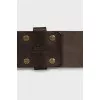 Belt made of textile and leather