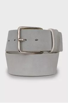 Blue leather belt