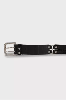 Belt made of combined leather