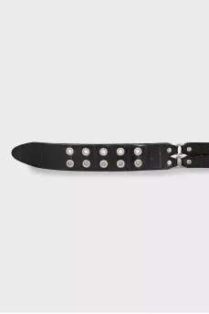 Belt made of combined leather