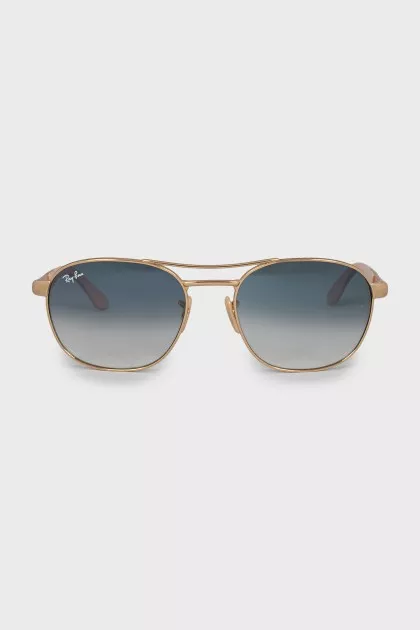 Aviator sunglasses gold color