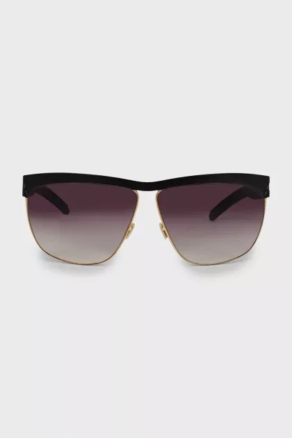 Sunglasses with metal temples
