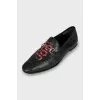 Men's loafers with signature embroidery