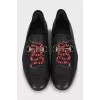 Men's loafers with signature embroidery