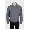 Men's Gray Zip-Up Jacket