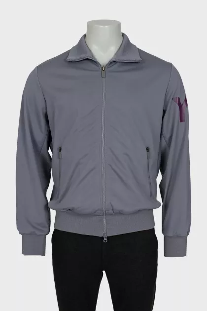 Men's Gray Zip-Up Jacket