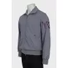 Men's Gray Zip-Up Jacket