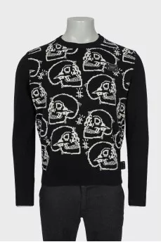Muskoy sweater with skulls