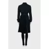 Trench coat with pleats