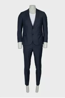 Men's blue suit
