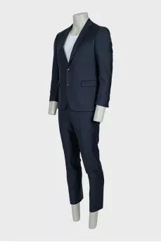 Men's blue suit