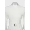 Fitted white blouse