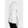 Fitted white blouse