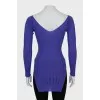 Fitted top with slits