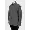 Straight cut jacket with patch pockets