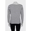 Longsleeve in white and blue stripes
