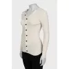 Slim fit cardigan with buttons