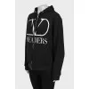 Black hoodie with zipper