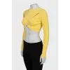 Crop top with button